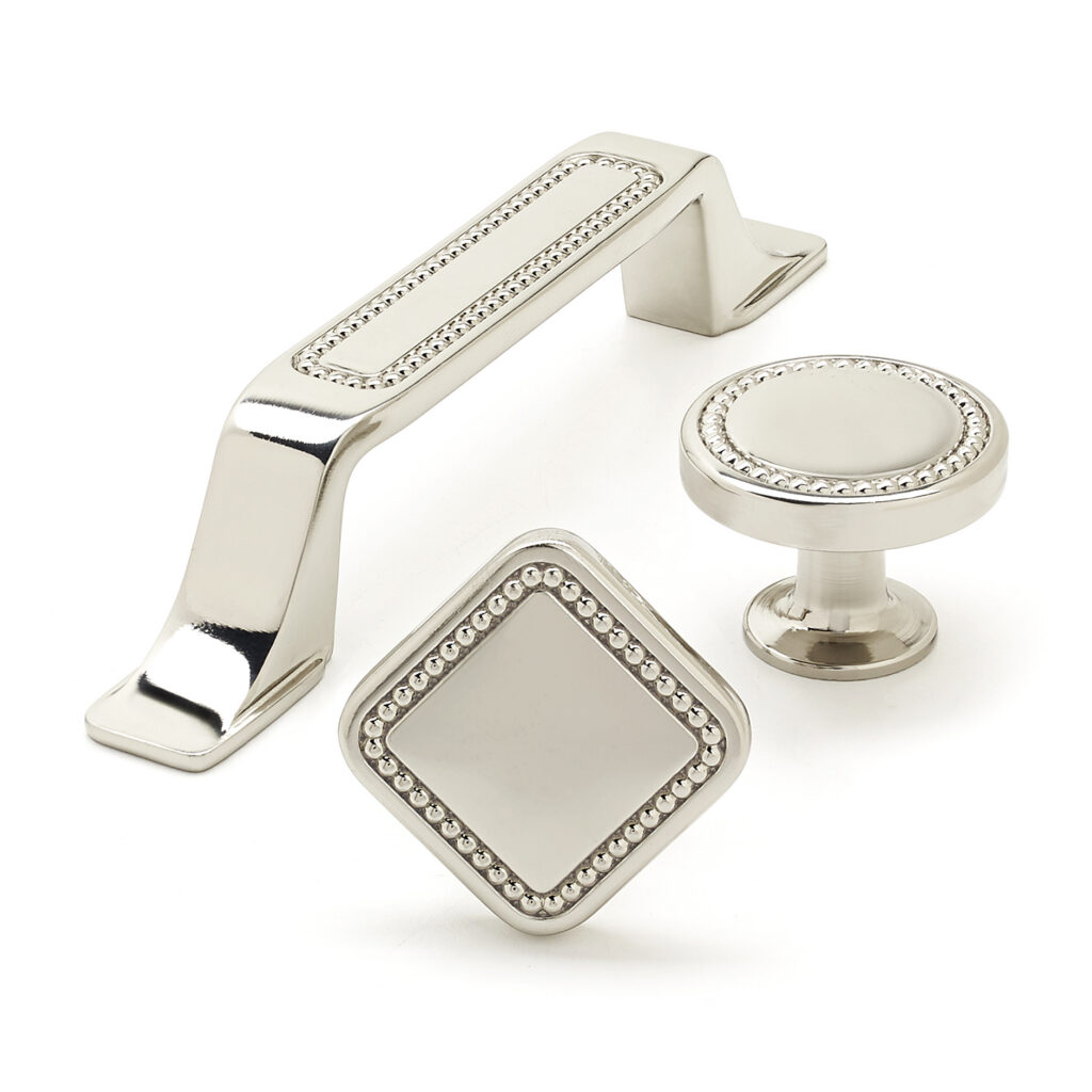 Amerock Carolyne hardware details on white