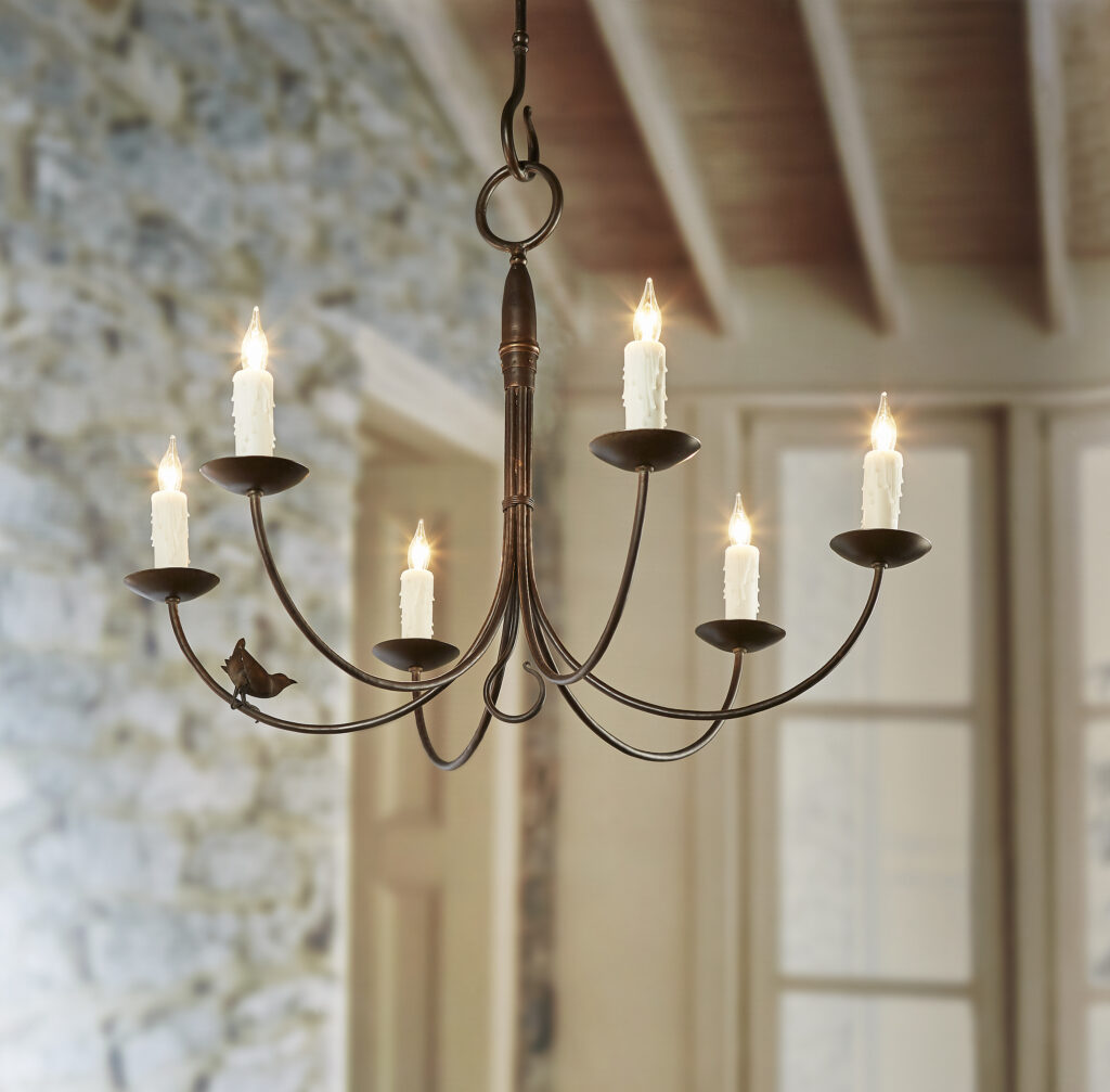 Michael Coldren Co. Chandelier in room scene