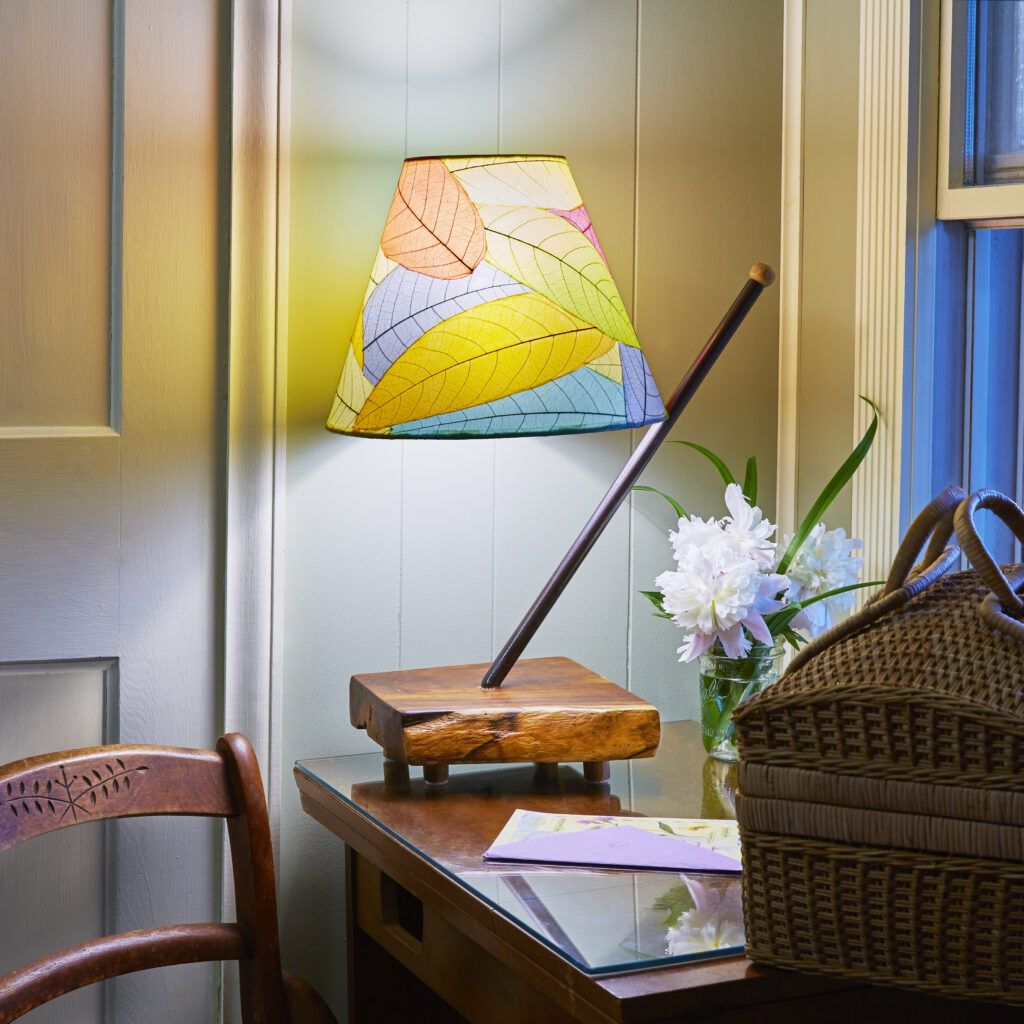 Eangee fair trade handcrafted multi color table lamp