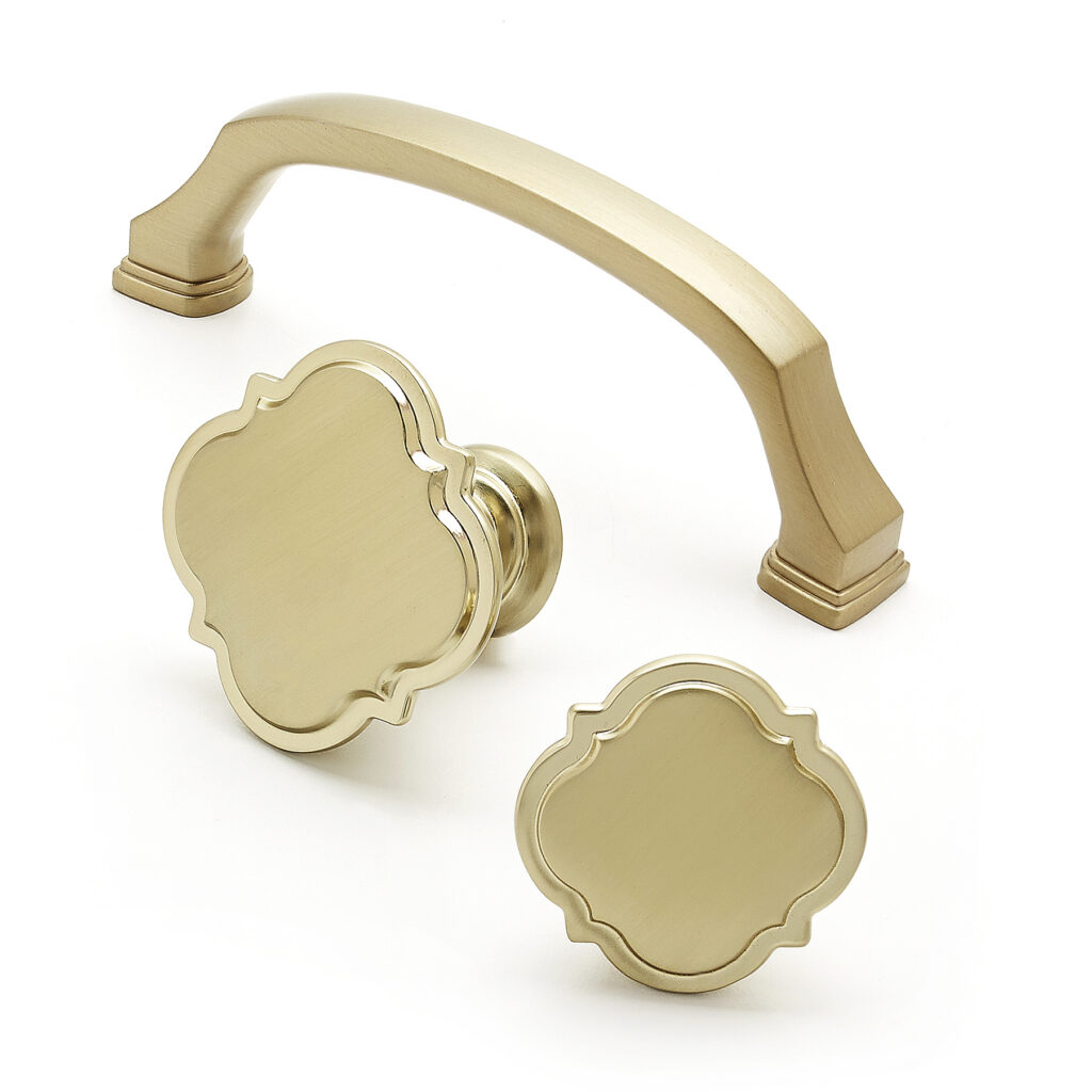 Amerock Grace Revitalized hardware details on white
