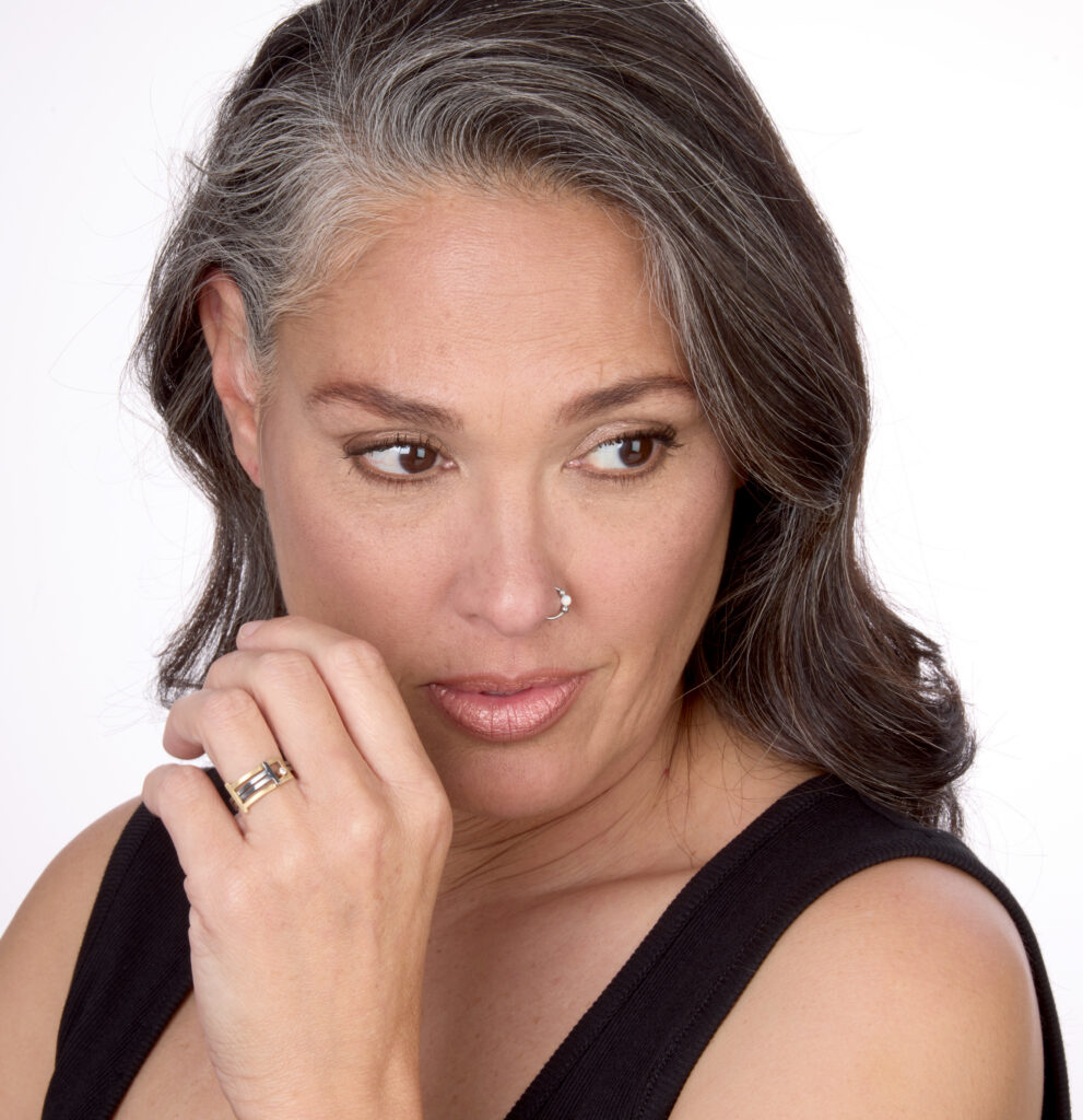 beautiful model wearing handcrafted jewelry