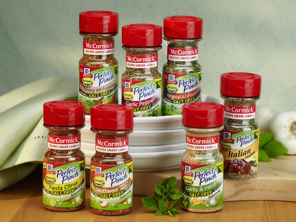 McCormick Perfect Pinch with fresh herbs and veggies